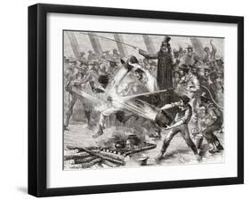 A Line Crossing Ceremony Aboard the Simon Bolivar-null-Framed Giclee Print