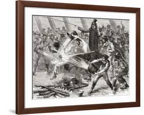 A Line Crossing Ceremony Aboard the Simon Bolivar-null-Framed Giclee Print