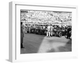 A Line of Alfa Romeos at the Monaco Grand Prix, 1934-null-Framed Photographic Print