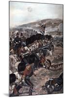 A Line of Coldstream Guardsmen with Fixed Bayonets Advancing under Fire Towards the Enemy, Battle…-Richard Caton Woodville-Mounted Photographic Print