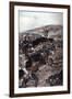 A Line of Coldstream Guardsmen with Fixed Bayonets Advancing under Fire Towards the Enemy, Battle…-Richard Caton Woodville-Framed Photographic Print