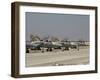 A Line of F-15I Ra'am of the Israeli Air Force at Hatzerim Air Force Base-Stocktrek Images-Framed Photographic Print
