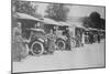A Line of Women Ambulance Drivers with their Vehicles-null-Mounted Art Print