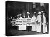 A Line of Women Rally for Women's Suffrage-null-Stretched Canvas