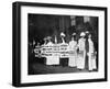 A Line of Women Rally for Women's Suffrage-null-Framed Premium Photographic Print