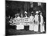 A Line of Women Rally for Women's Suffrage-null-Mounted Photographic Print