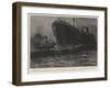 A Liner in Collision, the Oceanic Running Down an Irish Steamer-Joseph Nash-Framed Giclee Print