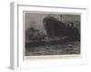 A Liner in Collision, the Oceanic Running Down an Irish Steamer-Joseph Nash-Framed Giclee Print