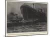 A Liner in Collision, the Oceanic Running Down an Irish Steamer-Joseph Nash-Mounted Giclee Print