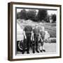 A Lineup of Kids by the Family Car. 1965-null-Framed Photographic Print