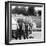 A Lineup of Kids by the Family Car. 1965-null-Framed Photographic Print