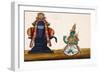 A Linga with the Goddess Parvati Sitting to its Side, from Thanjavur, India-null-Framed Giclee Print