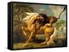 A Lion Attacking a Horse, c.1762-George Stubbs-Framed Stretched Canvas