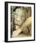 A Lion Licking the foot of Daniel-Giovanni Lorenzo Bernini-Framed Giclee Print