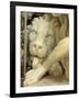 A Lion Licking the foot of Daniel-Giovanni Lorenzo Bernini-Framed Giclee Print