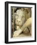 A Lion Licking the foot of Daniel-Giovanni Lorenzo Bernini-Framed Premium Giclee Print