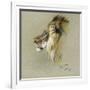 A Lion's Head-Richard Friese-Framed Giclee Print