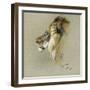 A Lion's Head-Richard Friese-Framed Giclee Print