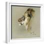 A Lion's Head-Richard Friese-Framed Giclee Print