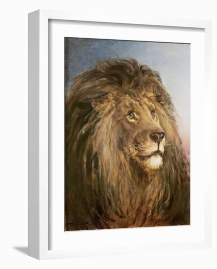 A Lion's Head-Heywood Hardy-Framed Giclee Print