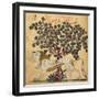 A Lion Standing Beneath a Tree-null-Framed Giclee Print