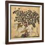 A Lion Standing Beneath a Tree-null-Framed Giclee Print