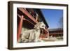 A Lion Statue at Zhen Jue Temple, Beijing, China, Asia-Christian Kober-Framed Photographic Print