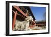 A Lion Statue at Zhen Jue Temple, Beijing, China, Asia-Christian Kober-Framed Photographic Print