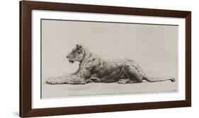 A Lioness-Herbert Dicksee-Framed Art Print