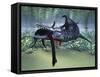 A Liopleurodon Attacks a Plesiosaurus-null-Framed Stretched Canvas