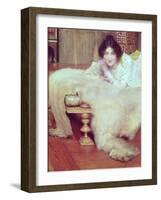 A Listener-Sir Lawrence Alma-Tadema-Framed Giclee Print