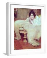 A Listener-Sir Lawrence Alma-Tadema-Framed Giclee Print