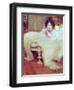 A Listener-Sir Lawrence Alma-Tadema-Framed Giclee Print