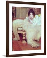 A Listener-Sir Lawrence Alma-Tadema-Framed Giclee Print