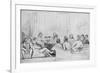 A Literary Gathering in 1844-Daniel Maclise-Framed Giclee Print