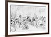 A Literary Gathering in 1844-Daniel Maclise-Framed Giclee Print