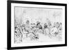 A Literary Gathering in 1844-Daniel Maclise-Framed Giclee Print