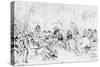 A Literary Gathering in 1844-Daniel Maclise-Stretched Canvas