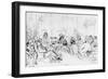 A Literary Gathering in 1844-Daniel Maclise-Framed Giclee Print