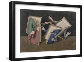 A Literary Joust, 2006-Jonathan Wolstenholme-Framed Giclee Print