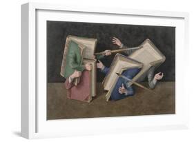 A Literary Joust, 2006-Jonathan Wolstenholme-Framed Giclee Print