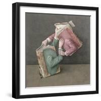 A Literary Struggle, 2002-Jonathan Wolstenholme-Framed Giclee Print