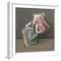 A Literary Struggle, 2002-Jonathan Wolstenholme-Framed Giclee Print