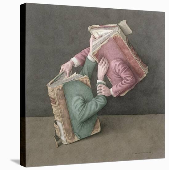 A Literary Struggle, 2002-Jonathan Wolstenholme-Stretched Canvas