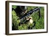 A Lithuanian Special Operations Soldier Engages Targets with an Assault Rifle-null-Framed Photographic Print