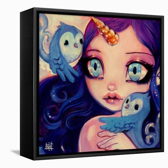 A Little Birdy Told Me-Natasha Wescoat-Framed Stretched Canvas