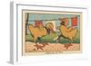 A Little Duck Got His Paw Stuck in a Clothespin.” the Wooden Pin” ,1936 (Illustration)-Benjamin Rabier-Framed Giclee Print