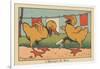 A Little Duck Got His Paw Stuck in a Clothespin.” the Wooden Pin” ,1936 (Illustration)-Benjamin Rabier-Framed Giclee Print