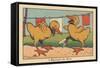 A Little Duck Got His Paw Stuck in a Clothespin.” the Wooden Pin” ,1936 (Illustration)-Benjamin Rabier-Framed Stretched Canvas