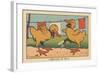 A Little Duck Got His Paw Stuck in a Clothespin.” the Wooden Pin” ,1936 (Illustration)-Benjamin Rabier-Framed Giclee Print